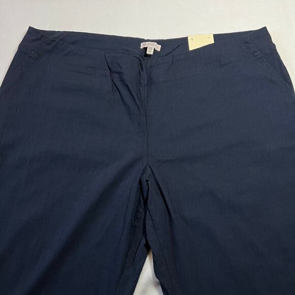 Eliane Rose High Rise Pull On Capri Pants Size 22W NEW Preppy Minimalist Casual - Picture 3 of 10